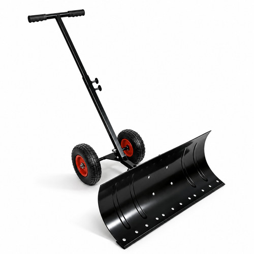 Snow shovel with wheels - shovel,