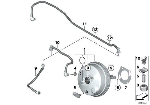 Genuine bmw brake servo unit - bmw,