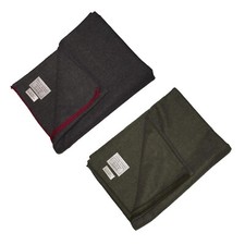Wool Blanket Army Military Style Camping Outdoor Sleeping Hiking Field Gear