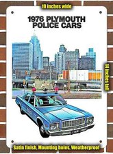 Metal Sign - 1976 Plymouth