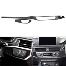 Carbon Fiber Interior Upper Air Vent Outlet Cover Trim RHD For Audi A4 B9 17-20