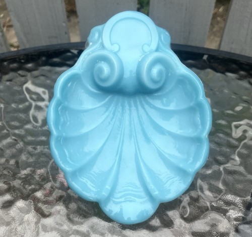 Antique style blue opaline - blue,