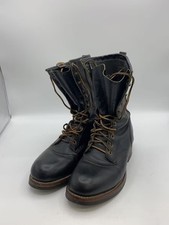 CHIPPEWA Boots 25510 Leather Black Logger Boots Size 9.5D