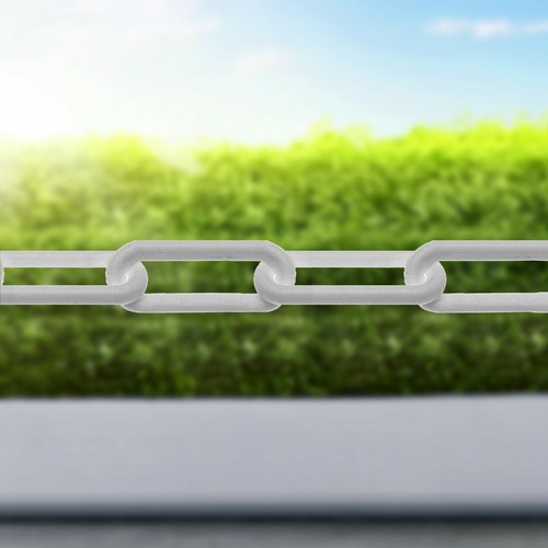 Plastic barrier chain link - plastic,