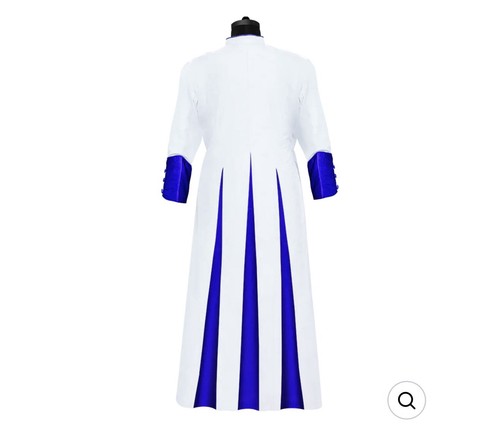 White pleats roman cassock - 3,
