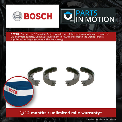 Handbrake shoes set 0986487732 - handbrake,