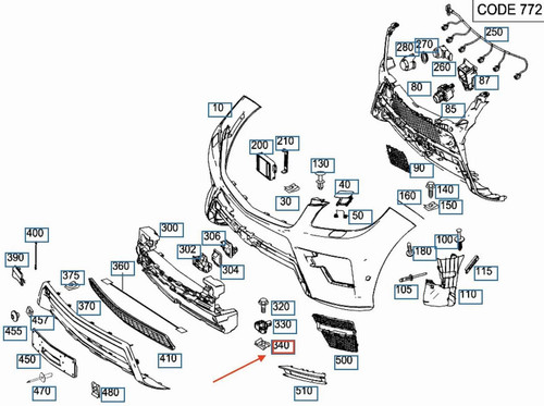 Fit ford button - m6, screws