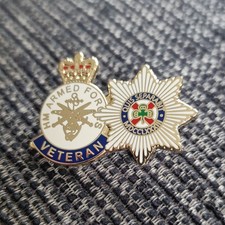 Veteran and Irish Guards Metal Pin Badge