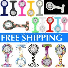 Silicon Nurse Watch Tunic Quartz Fob Pocket Brooch Washable Hand Christmas Gift