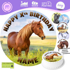 Horse Pony Cake Topper Circle