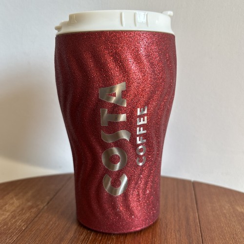 Costa coffee glitter - glitter, red