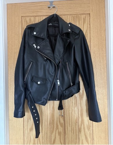 Zara faux leather - zara, biker