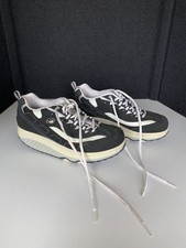 Sketchers Shape Ups Walking Toning Shoes Womens Size 10 Black White Laces