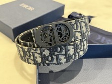 Brand New Christian Dior 35 Montaigne Reversible Belt 85cm Oblique Cosmo Buckle