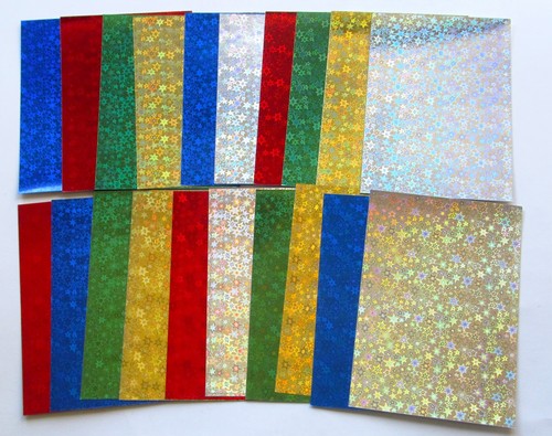 Assorted coloured stars - x,