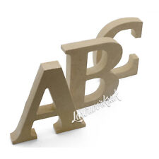 Freestanding Wooden Letters & Numbers 8cm - 40cm Alphabet - MDF Craft Letters