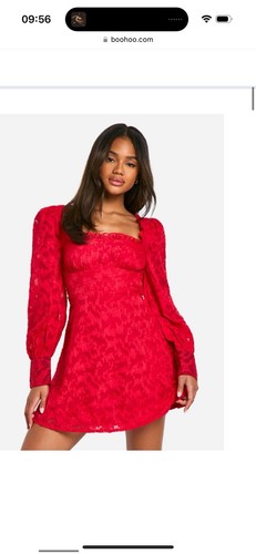 Textured corset red - textured, dress