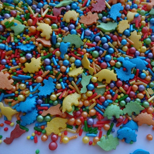 Dinosaur sprinkle mix edible - sprinkle,