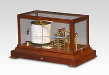 Mahogany-Cased Barograph by R. Stewart | Precision Weather Instrument