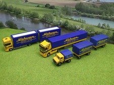 Herpa etc. H0 1 Semi-Truck 1 Truck 1 Unimog with Trailers Schuon (SW) A1342