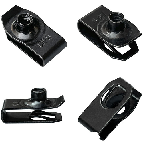 Pcs nut clips black metal - pcs, clips,black