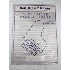 Miller Music Time On My Hands Vintage Sheet Music Simplified Piano Duets 1930