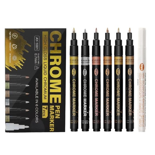 Chrome pen metallic - chrome,