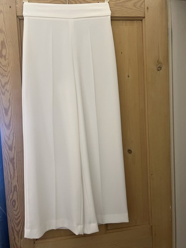 Zara white wide - wide, leg