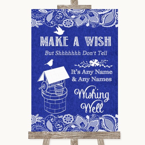 Navy blue burlap - blue,