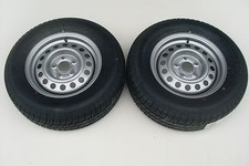 2 X CARAVAN WHEELS AND TYRES