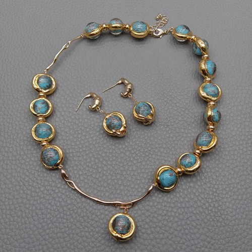 Blue murano glass choker - murano,