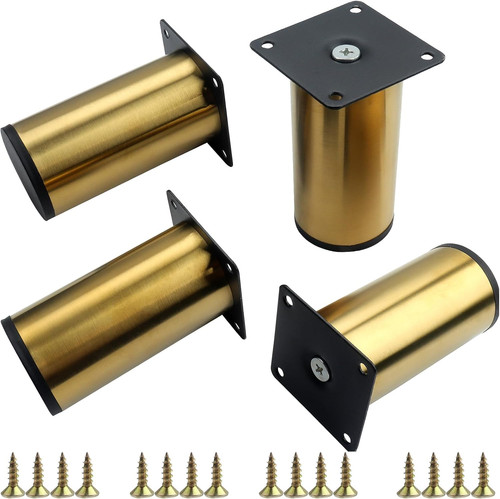 10cm gold furniture legs - gold,