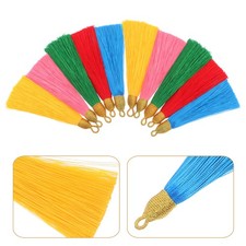 20 Pcs Polyester Tassel Charms Colorful Fringe Decorations For Keychain