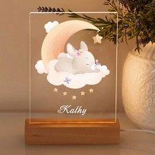 Personalised LED Night Light Table Lamp for Boys Girls Kid's Bedroom Decoration