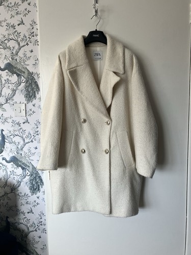 Zara oversized cream boucle - zara,