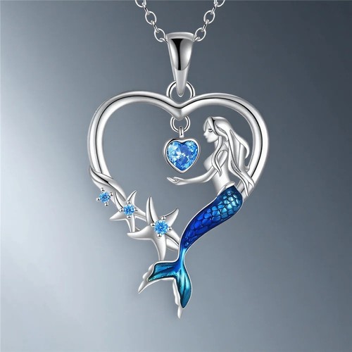 Blue crystal mermaid tail - blue,