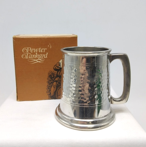 Vintage pewter tankard - vintage, metal