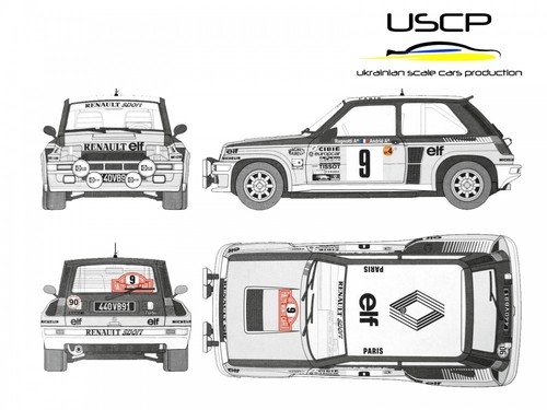 Uscp 24a118 renault 5 - 1/24,
