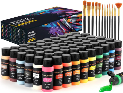 Acrylic paint set - set,, 60
