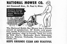 National Mower Lawn Mowers Ad