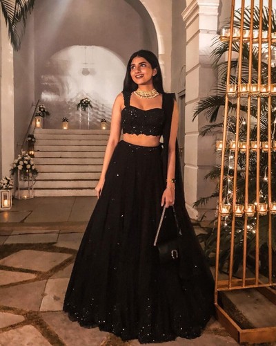 New presenting georgette black - presenting,