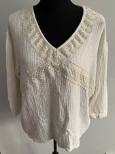 Zara White blouse Size 10