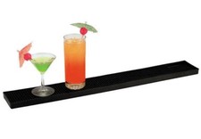 Rubber Bar Mat Runner Black