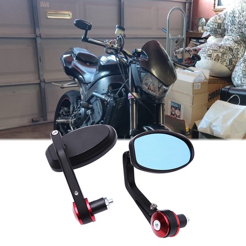 Pair 22mm bar end mirrors - 7/8",