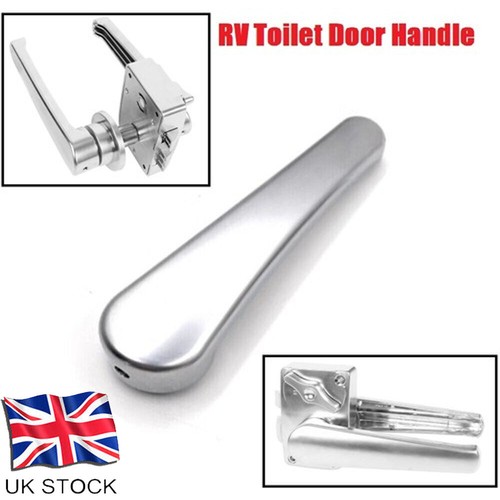 Silver toilet door handle - handle, for