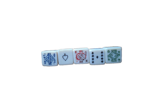 Poker dice game vintage - poker,
