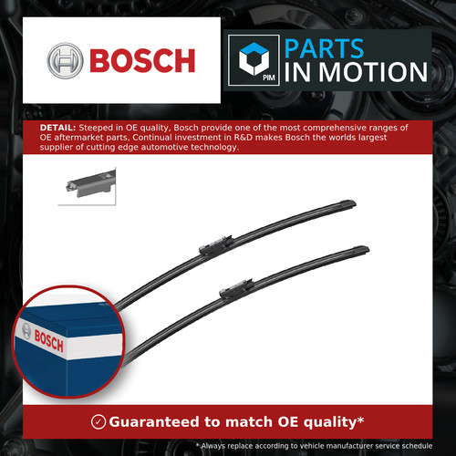 Wiper blades flat - 2x, /
