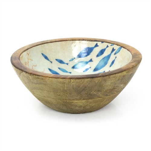 Nautical wooden enamel snack - enamel,