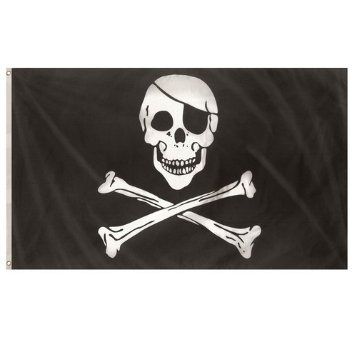 Large jolly roger pirate flag - jolly,