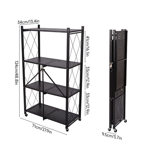 Folding kitchen storage shelf - kitchen,